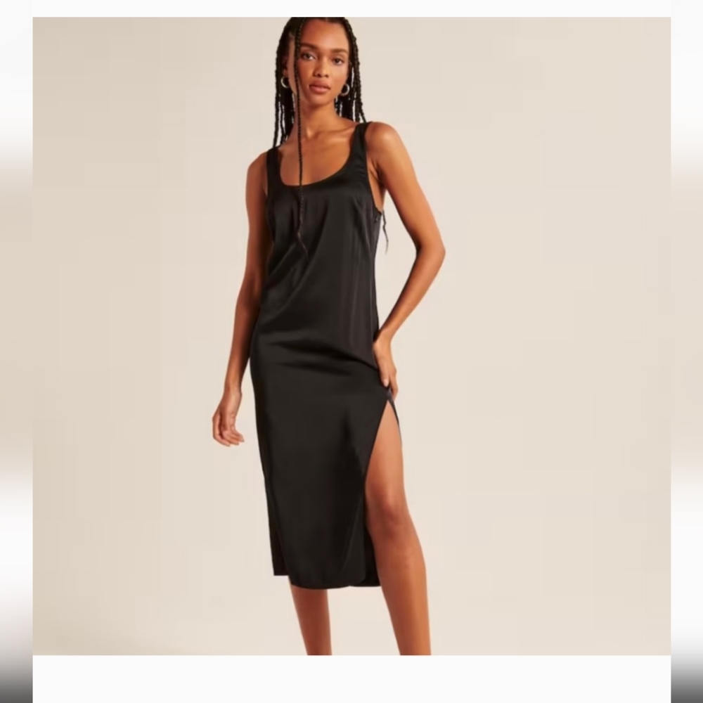 Abercrombie satin slip dress